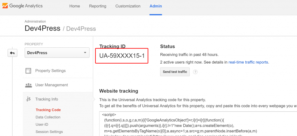 Tracking Code