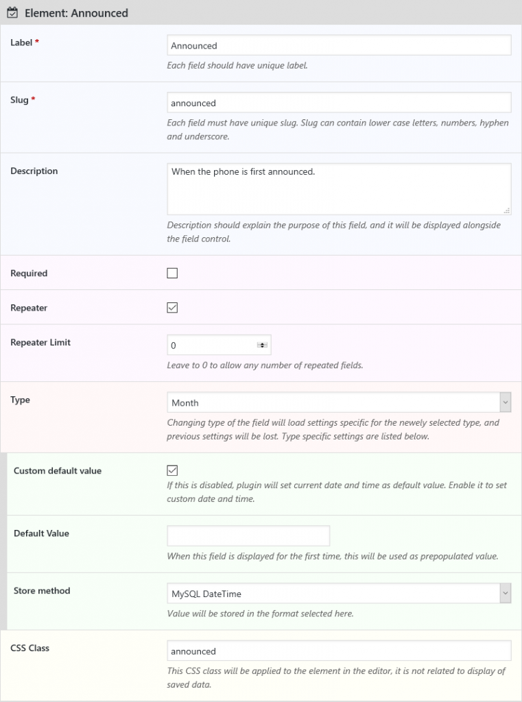 Simple Field Example