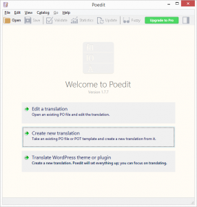 POEdit Start Page