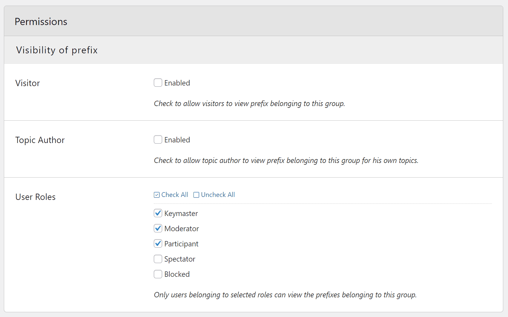 Group Permissions